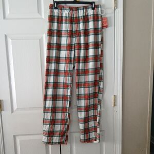 Wondershop Plaid Red, Green, White pajama lounge pants Sz M NWT